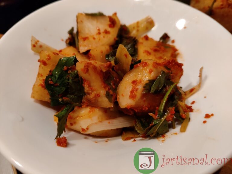 How to make white radish kimchi - the finished kimchi