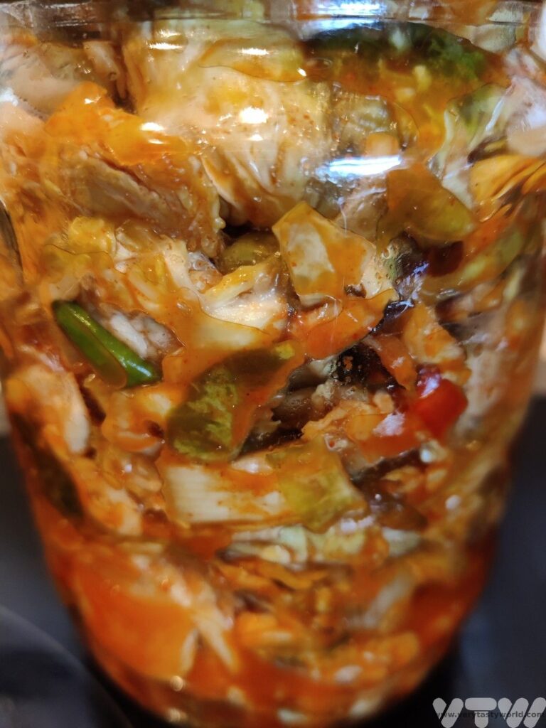 Brussels sprout kimchi